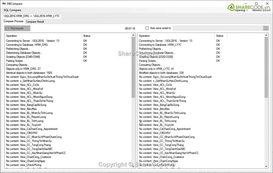 source code c#,sql server,database,Compare,DBCompare